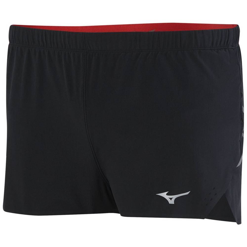 Pantaloncini Mizuno Aero 1.5" Split Uomo - Nere - 85073-LTGY